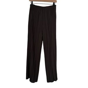 Babette SF Pleated Wide Leg Elastic Waist Pants Sz S
